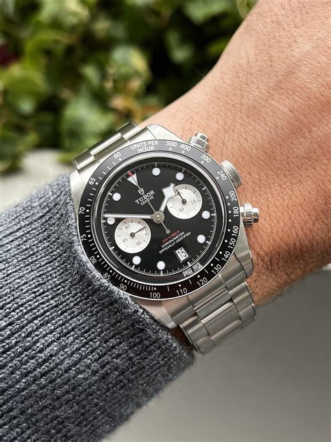 tudor all black chrono|tudor black bay panda chrono.